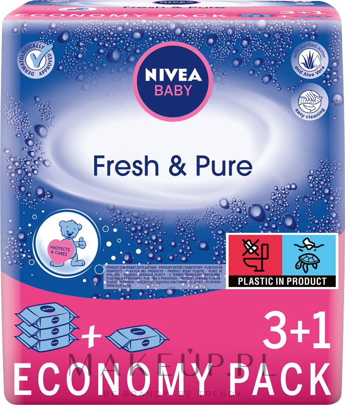 nivea baby chusteczki nawilżane fresh & pure 6