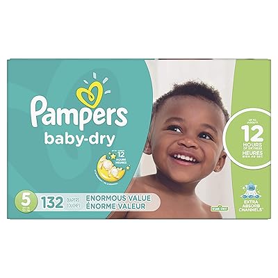 pampers 3 new baby dry 132