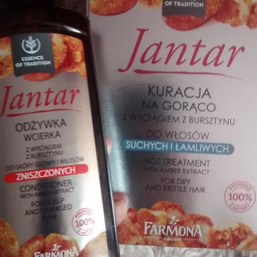 jantar odżywka do włosów na gorąco