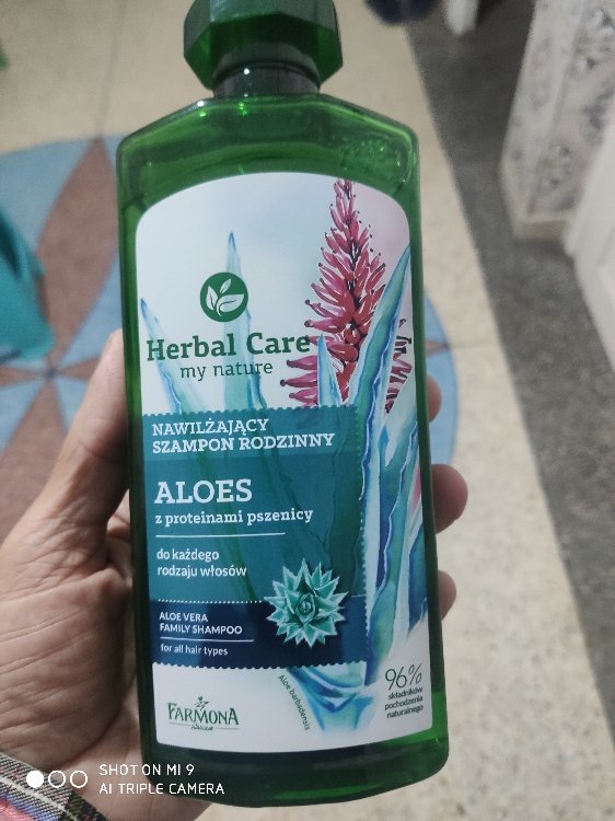 herbal care szampon rodzinny nawilżający aloes 500ml