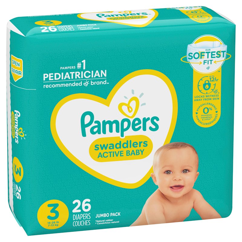 pampers swaddlers jumbo pack size 3