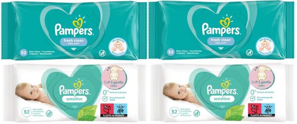 4 pak chusteczki pampers