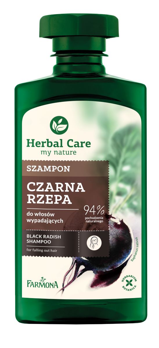 herbal care czarna rzepa szampon do włosów 330 ml hebe