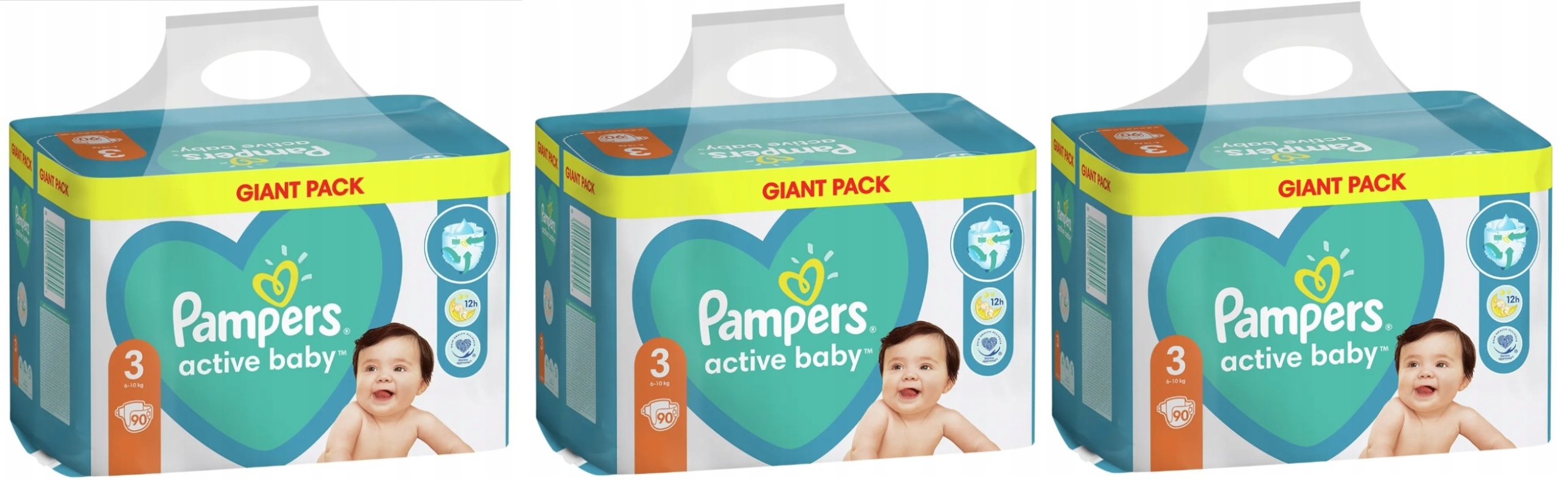 pampers active baby 3 90 szt