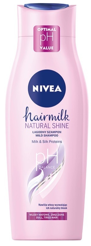 nivea hairmilk natural shine szampon