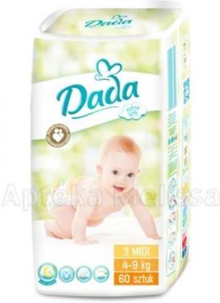 dada extra soft 3 midi pieluchy 4 9kg 60szt