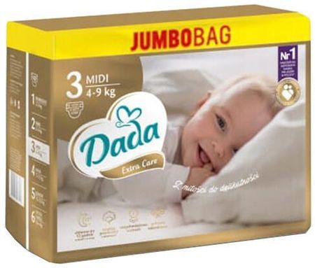 dada extra soft 3 midi pieluchy 4 9kg 60szt