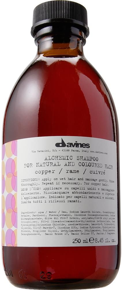 davines alchemic copper odżywka do włosów czerwonych red