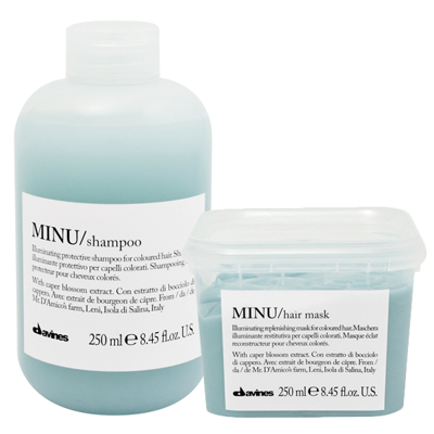 davines essential minu szampon maska do włosów farbowanych 2x250 ml