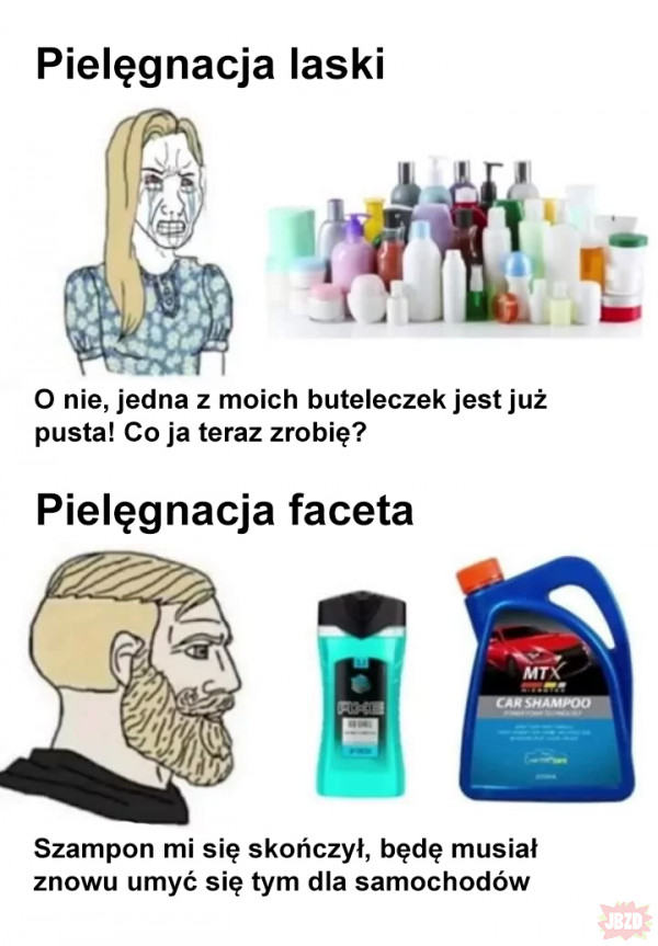 szampon dla faceta meme