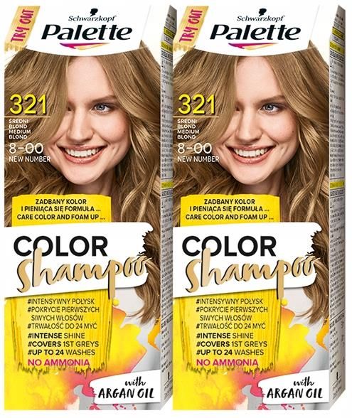 szampon do włosów palette średni blond