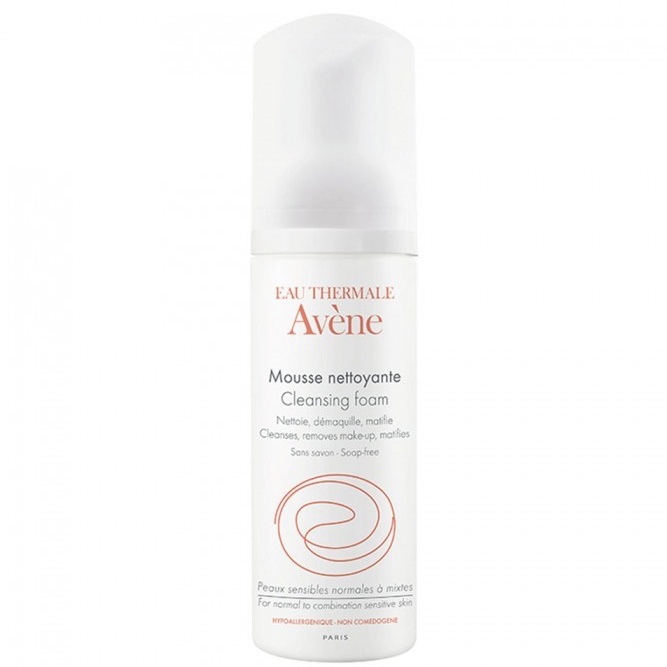 avene pianka do mycia twarzy niekodemogenne