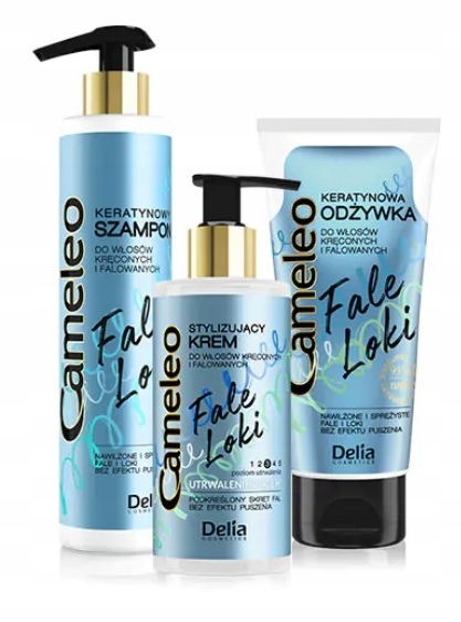 delia cosmetics cameleo szampon keratynowy do włosów kręconych