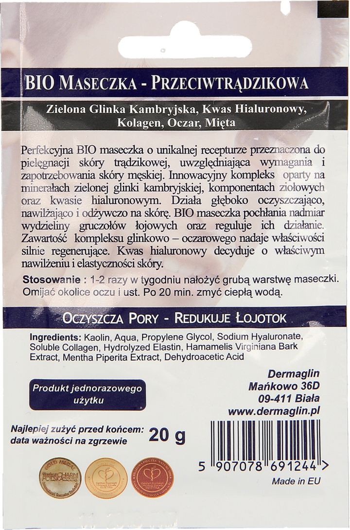 dermaglin maseczka przeciwtrądzikowa rossmann