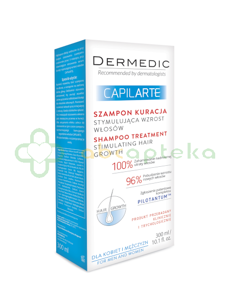 dermedic capilarte szampon kuracja stymulująca wzrost włosów 300 ml