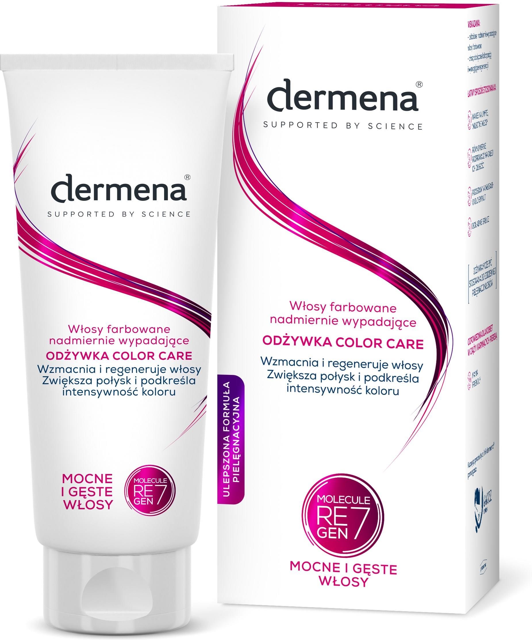 dermena color care odżywka do włosów farbowanych