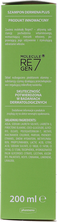 dermena hair care plus szampon przeciwłupieżowy hamujący wypadanie włosów