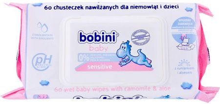 bobini baby sensitive chusteczki nawilżane dla niemowląt i dzieci