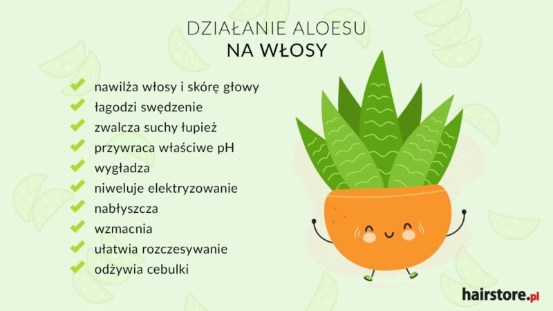 domowa odżywka do włosów z aloesu