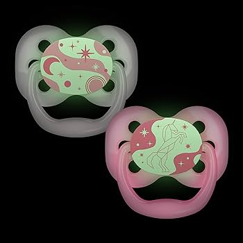 Dr.Browns PA12003 Glow in the dark silicone pacifier 0-6m.