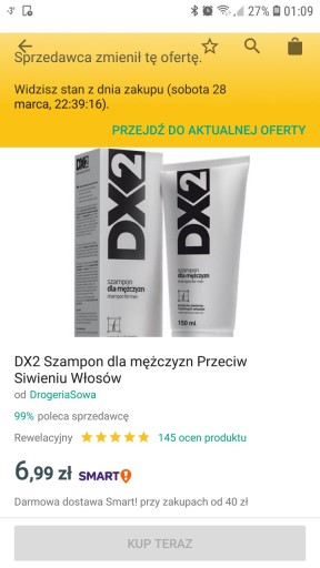 dx2 szampon srebrny