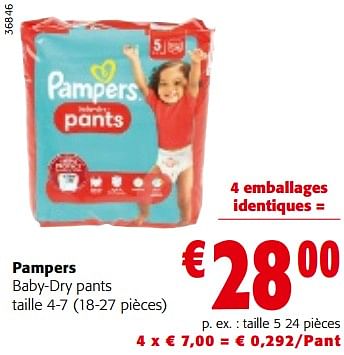 pampers pants 5 colruyt