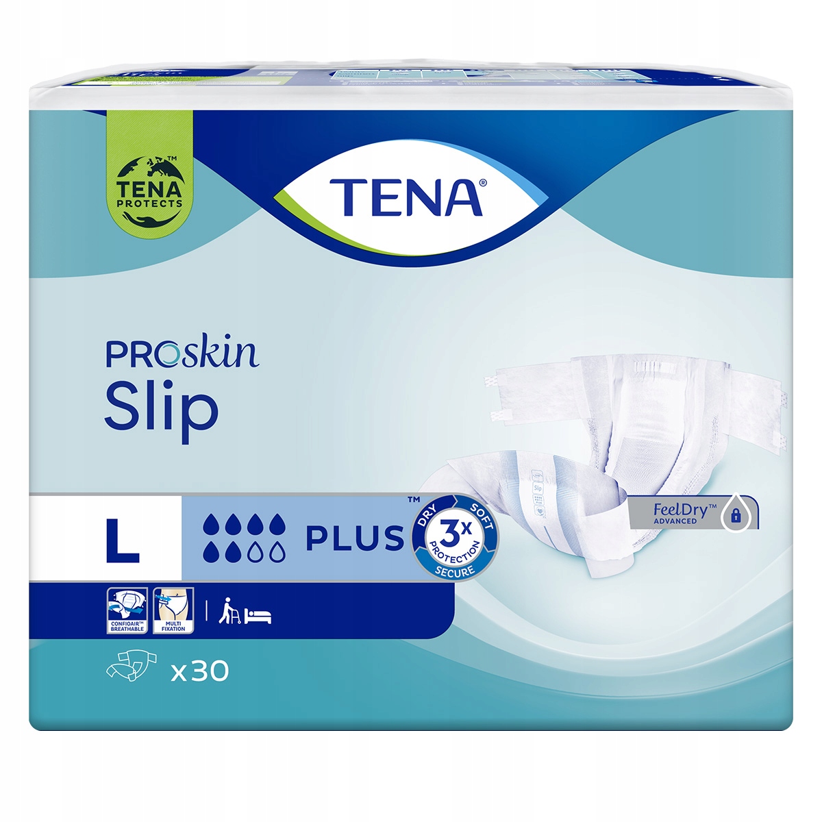 tena slip plus large pieluchomajtki 30 sztuk