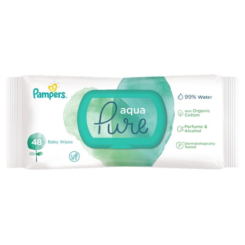 pampers chusteczki nasączone wodą aqua pure