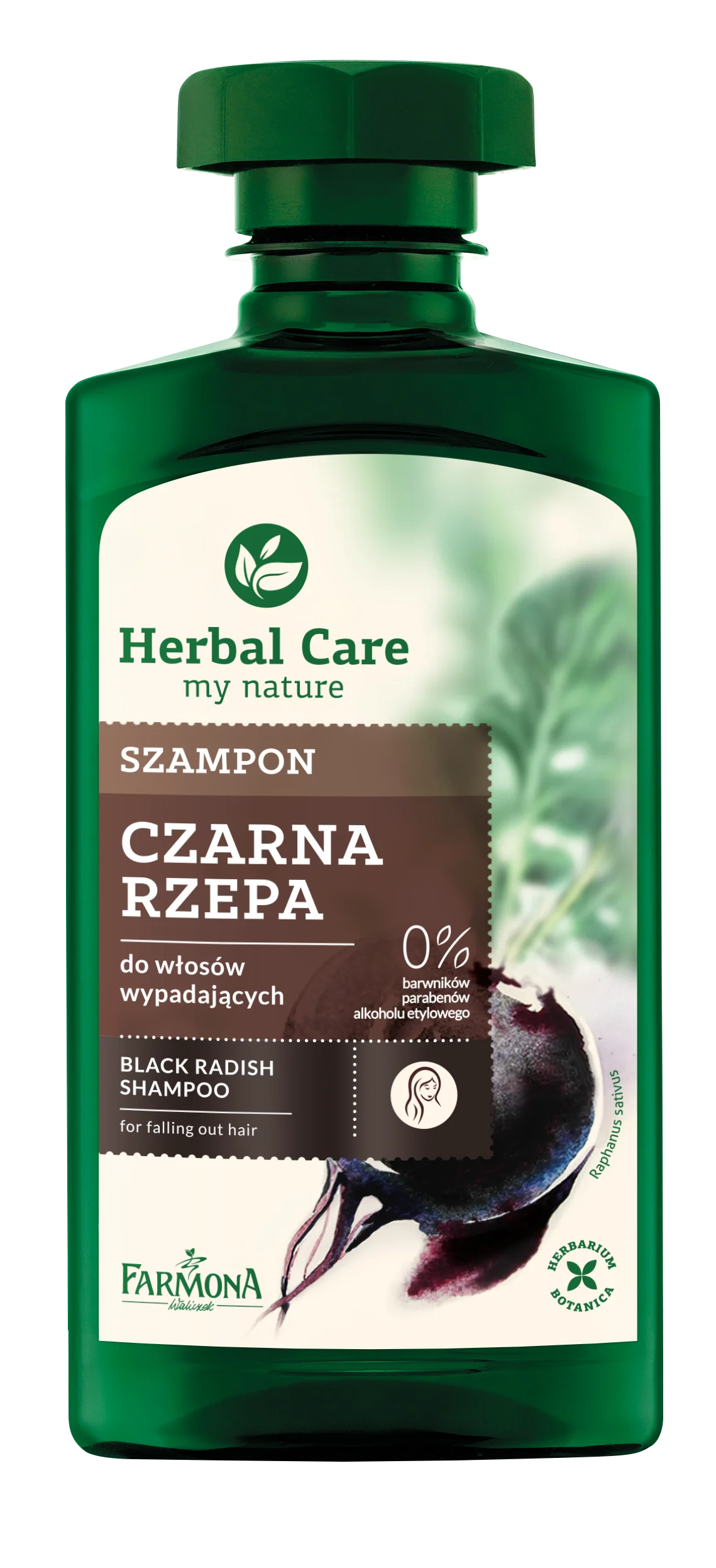 herbal care czarna rzepa szampon do włosów 330 ml