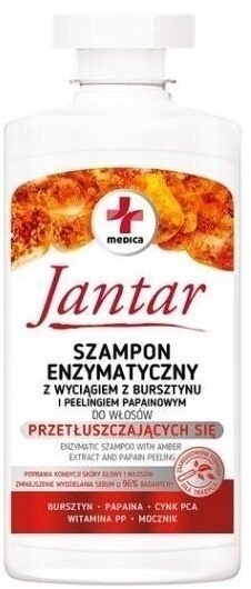 jantar medica szampon enzymatyczny z wyciągiem z bursztynu i peelingiem