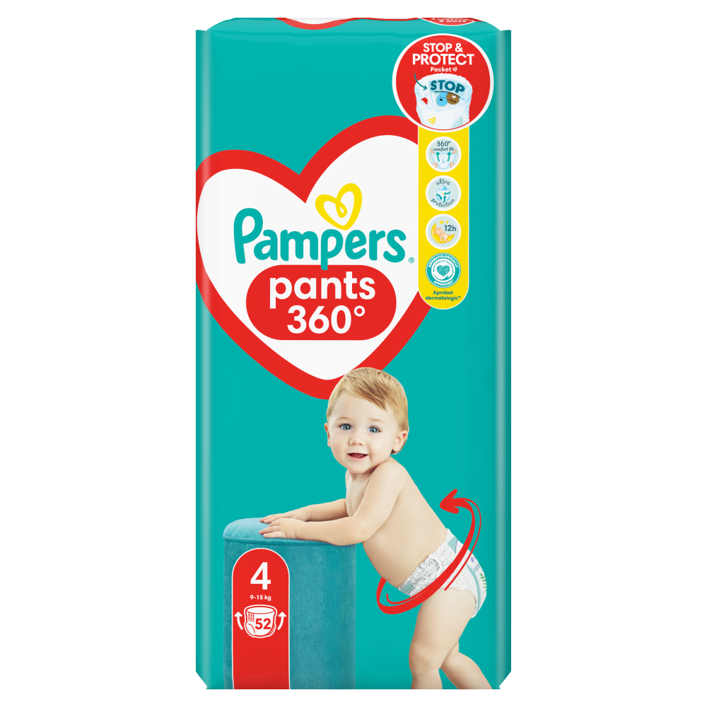 obserwuj pampers pants pieluchomajtki 4 52 szt