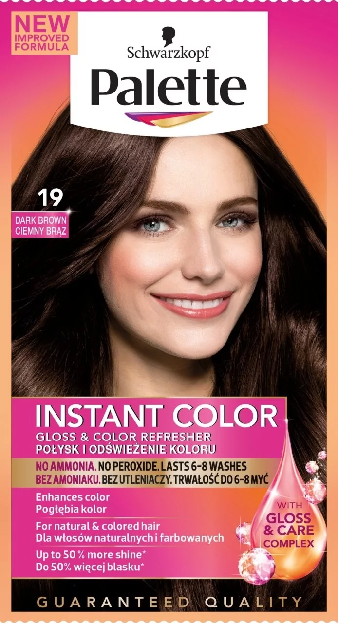 palette instant color szampon koloryzujący nr 17 średni brąz