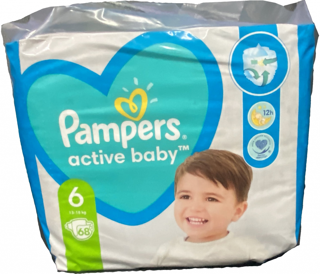 pampers s 6 68 szt