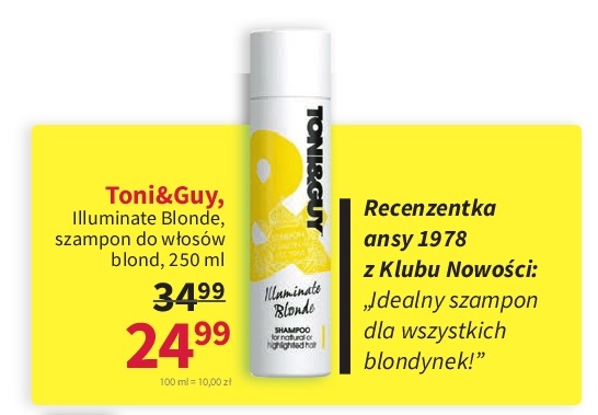 toni&guy szampon dla blondynek