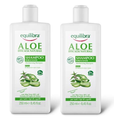 equilibra nawilżający szampon aloesowy 20 aloe vera 250 ml