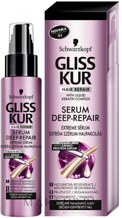 gliss kur serum deep repair szampon do włosów ekstremalnie nadwyrężonych