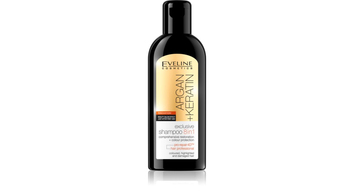 eveline cosmetics argan keratin szampon 8 w 1