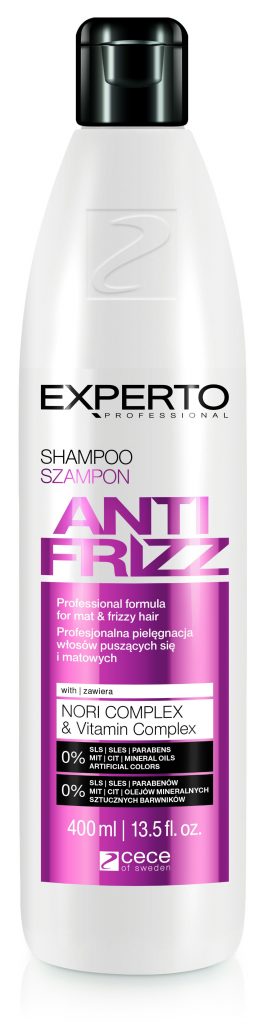 experto anti frizz szampon do włosów puszących się