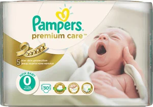 pampers premium care białe 0 newborn