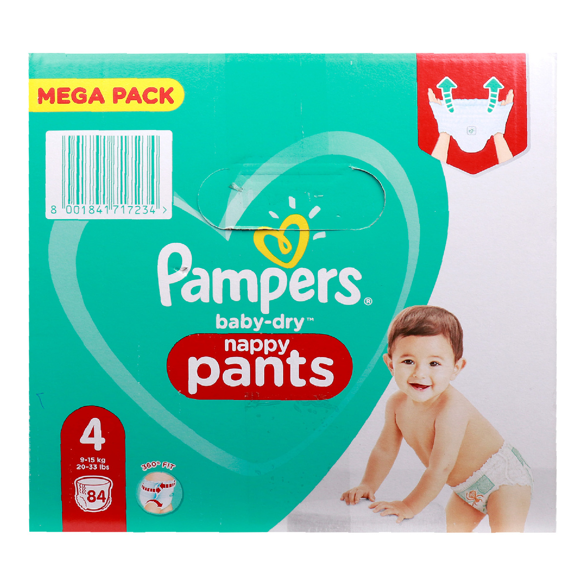 pampers easy up pants size 4 mega pack 84 nappies