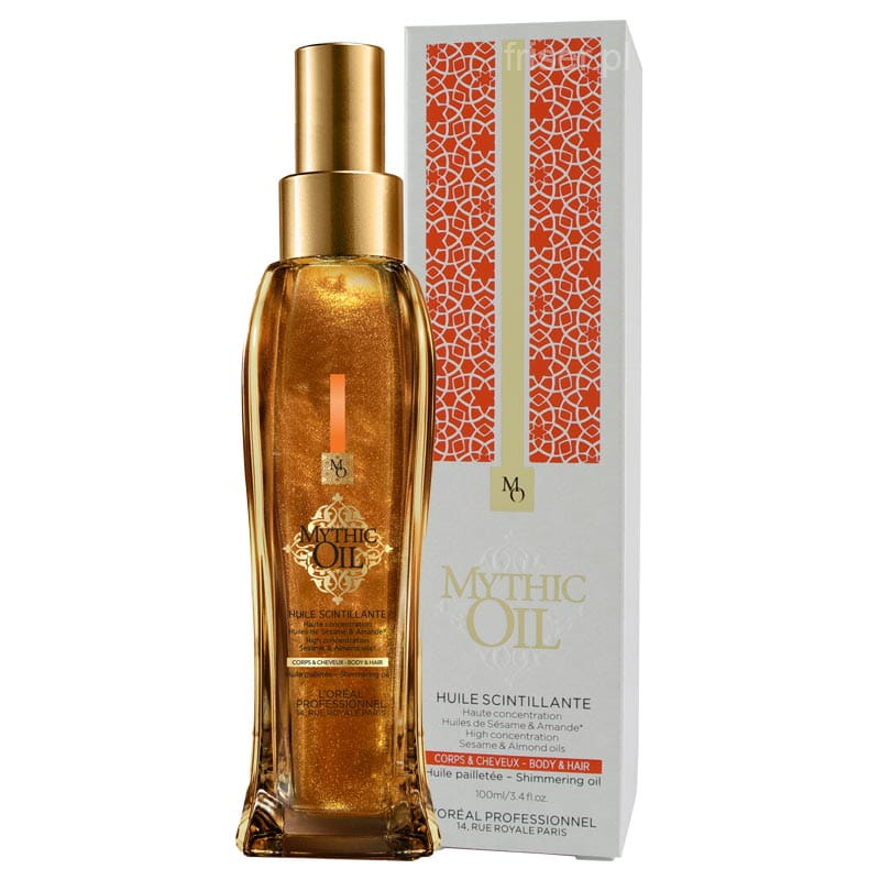 mythic oil shimmering oil rozświetlający olejek do włosów i ciała