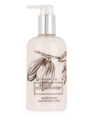 pampering cocoa butter moisturising hand &body lotion