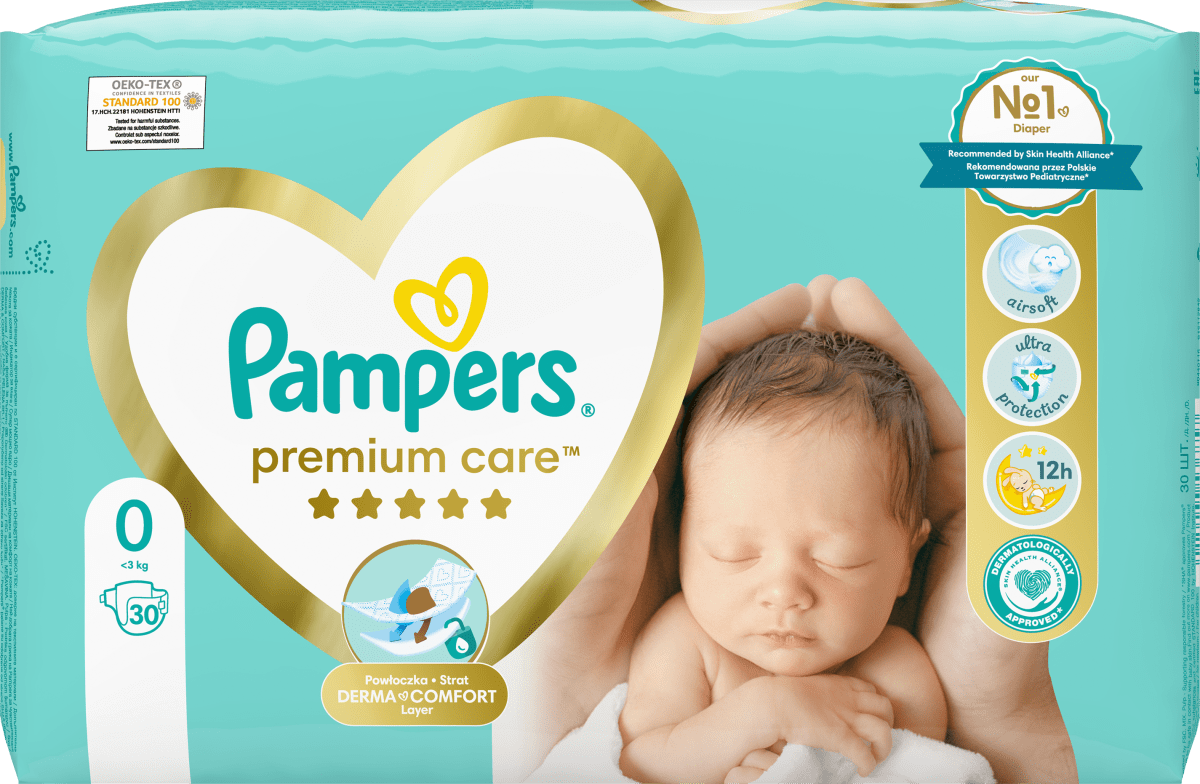 pampers premium care 0 cena