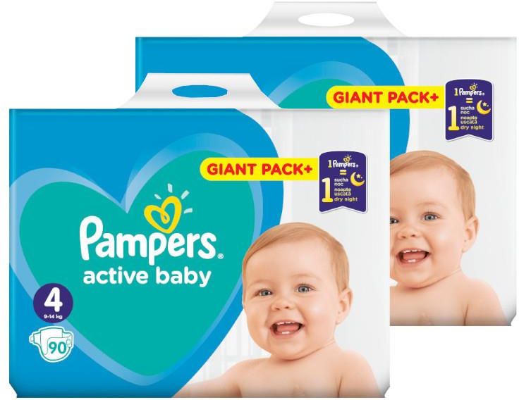 pieluchy pampers active baby mth 4 maxi 174szt