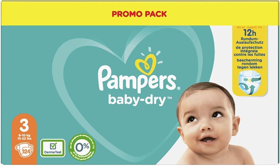 pampers baby dry 3 jakie wymiary