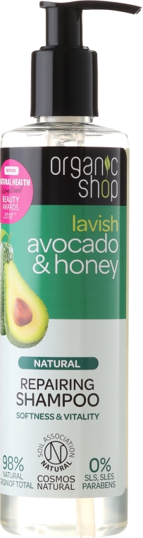 organic shop avocado & honey szampon opinie