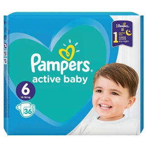 pampers 6 36 sztuk