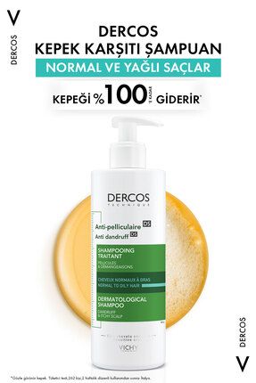 vichy dercos normal to oil 390 szampon