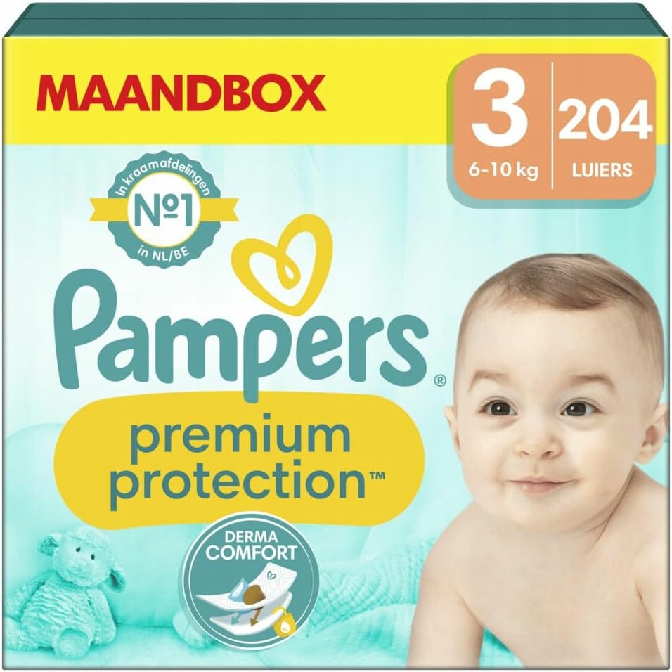 pampers pieluchy premium care 3 204