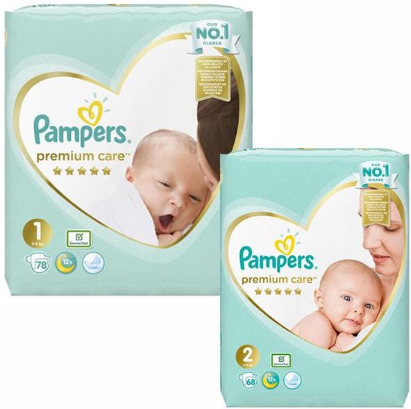 pieluszki pampers premium care new born